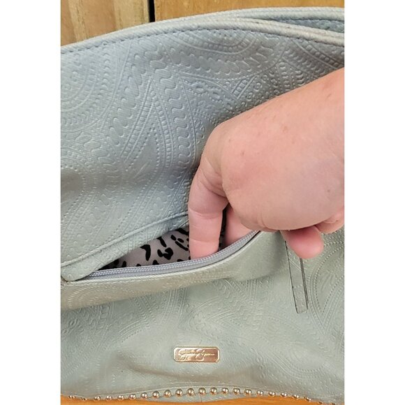 Jessica Simpson "London" Hobo Baltic Blue Purse - Picture 16 of 16